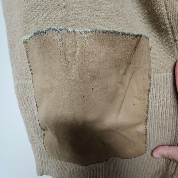 LaFayette 148 Tan Wool Lagenlook Oversized Cardigan Size Small Layering Cozy - Picture 4 of 7